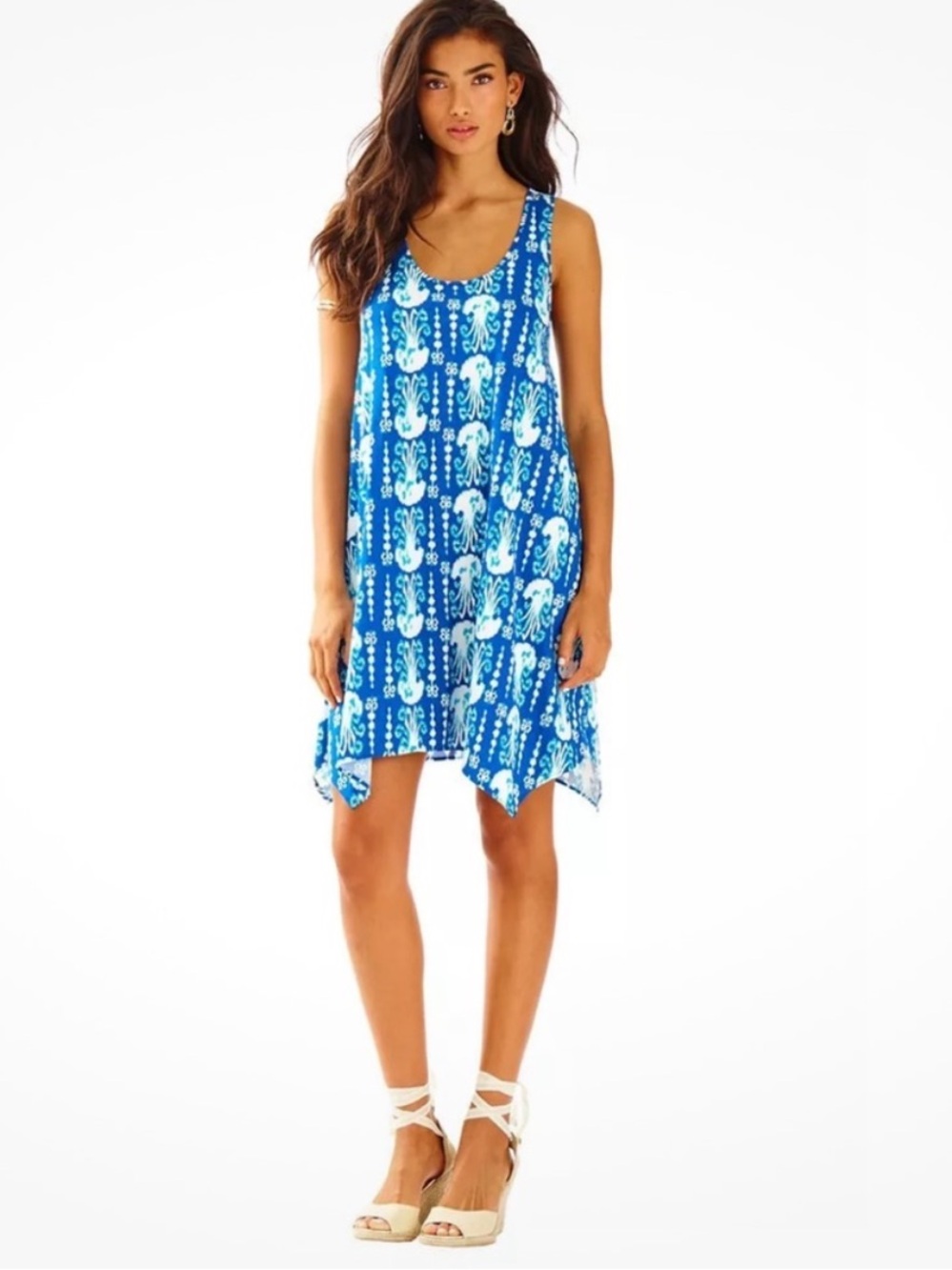 Lilly Pulitzer Melle dress get in line jellyfish  size M - Picture 3 of 5